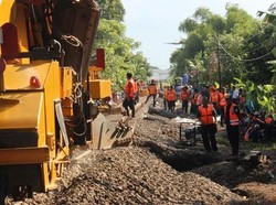 2.000 Kubik Batu Kricak Digunakan Perbaiki Trek Akibat Banjir di Pasuruan
