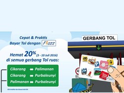 Mudik Makin Lengkap dengan Flazz, Diskon 20% Tol Cipali