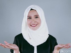 Tutorial Hijab dengan Kerudung Putih untuk Lebaran Hari Pertama