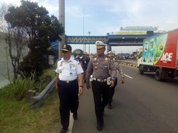 Dirjen Hubdar dan Korlantas Tinjau Tol Cikarang, Kondisi Masih Normal