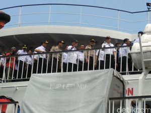 Menhub, Kapolri dan Kabasarnas Pantau Mudik di Pelabuhan Merak