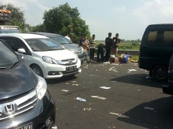 Begini Penampakan Sadisnya Macet di KM 219 Tol Kanci-Pejagan