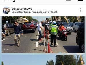 Turun ke Jalan, Gubernur Ganjar Tutup Pembatas yang Dibongkar Pemotor Nakal