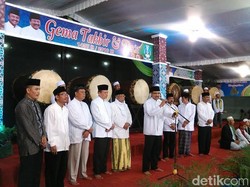 Takbiran di Masjid Al Akbar, Gus Ipul Sentil Pemahaman Jihad yang Salah