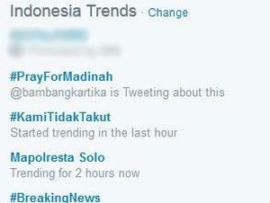 #PrayForMadinah Puncaki Twitter