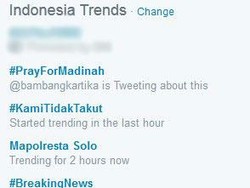#PrayForMadinah Puncaki Twitter