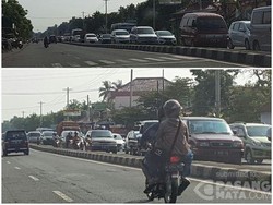 Pemudik Kena Macet 5 Km di Jembatan Sipait Pekalongan