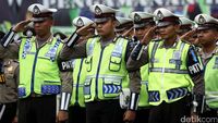 Polisi Gelar Apel Malam Takbiran