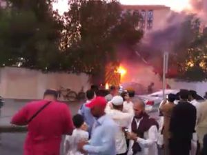 Penampakan Ledakan Bom Bunuh Diri di Pos Keamanan di Dekat Masjid Nabawi