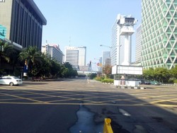 Lengangnya Jalanan Jakarta di Hari Raya Idul Fitri