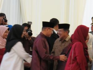 JK Gelar Open House di Istana Wapres, Sederet Pejabat Hadir