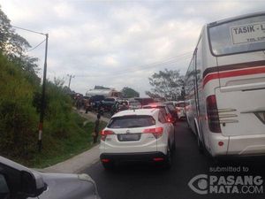 Jelang Siang Kepadatan di Lingkar Gentong Mulai Berkurang