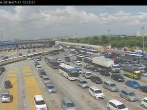 Tol Cikampek ke Jakarta Lancar Termasuk di Km 66, Antrean 500 M di GT Cikarang Utama