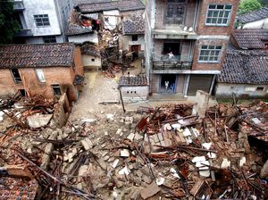 Kerusakan Akibat Topan Nepartak di China