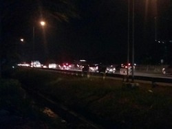 Tol Cikampek Ramai Lancar, Lalin Menuju Jakarta Lengang