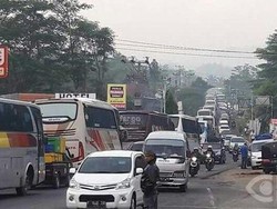 Arus Balik Masih Padat Merayap, ini Penampakan Kepadatan Kendaraan di Bumiayu