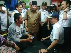 Menhub Jonan Tinjau Arus Balik di Surabaya