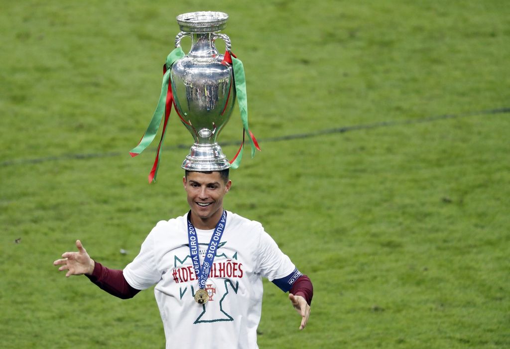 Cristiano Ronaldo yang punya banyak gelar dalam karirnya