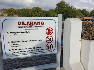 Piknik di Jembatan Suroboyo, Wisatawan Wajib Patuhi Rambu yang Ada