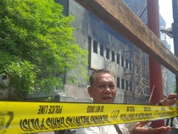 Pasar Aksara dan Ramayana Medan yang Ludes Terbakar Dipasangi Garis Polisi