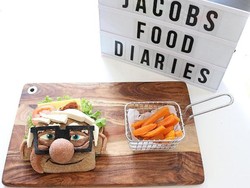 Makanan Ditata Bentuk Karakter Kartun, Anak Lebih Lahap Makan