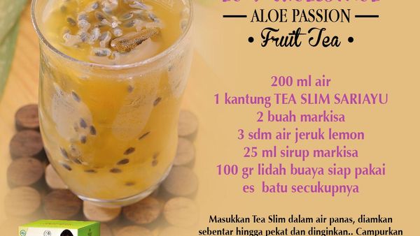 LOW CHOLESTEROL ALOE PASSION FRUIT TEA