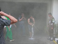 Kebakaran di Ruang Trafo AC di Kejati Jatim, Mobdin Kajati Diselamatkan