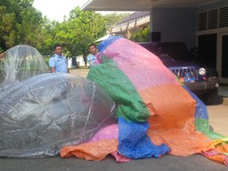 3 Balon Udara Jatuh di Yogyakarta, Begini Penampakannya