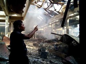 Api yang Membakar Pasar Sayur Magetan Padam, 770 Kios Hangus