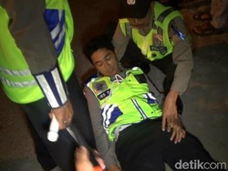Seorang Polisi di Kediri Patah Kaki Ditabrak Pebalap Liar, Pelaku Diburu