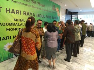 Didampingi Istri, Sudirman Said Gelar Halalbihalal Kementerian ESDM