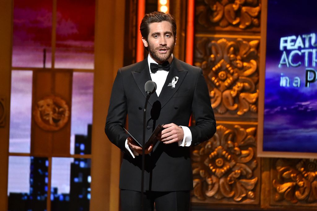 NEW YORK, NY - JUNE 12:  Presenter Jake Gyllenhaal speaks onstage during the 70th Annual Tony Awards at The Beacon Theatre on June 12, 2016 in New York City.  (Photo by Theo Wargo/Getty Images for Tony Awards Productions)