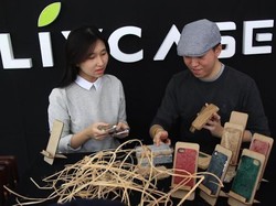 Casing Ponsel Ini Terbuat dari Limbah Rotan