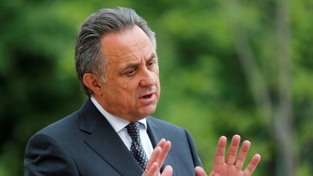 Mantan Presiden Federasi Sepakbola Rusia Vitaly Mutko yang disanksi seumur hidup akibat kasus doping.