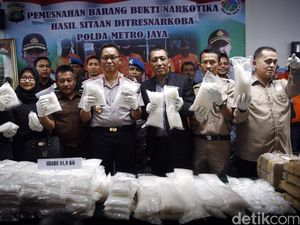 Polisi Musnahkan Barbuk Sabu dan Ganja