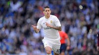 James Rodriguez. Pada tahun 2014, Real Madrid menggelontorkan 78 juta euro (Rp 1,26 triliun) demi bisa mendapatkan James dari Monaco. Nilai itu masih membuat James berada di posisi ke-10 transfer termahal dunia. (Foto: Denis Doyle / Getty Images)