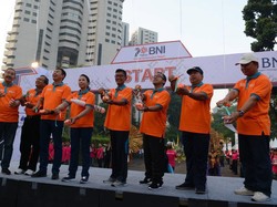 BNI Gelar Jalan Santai di Senayan Bersama Karyawan dan Keluarga dalam Rangka HUT ke-70