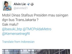 Mobil RI 81 Terobos Busway, Mensesneg Serahkan ke Gubernur DKI Jakarta