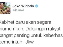 160 Ribu Tweet Soal Reshuffle Kabinet Banjiri Twitter