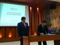 Sertijab di Kemenperin, Saleh Husin Cerita Pertemanan dengan Airlangga di DPR