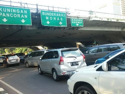 Sosialisasi Ganjil-Genap, Sore ini Jl Gatot Subroto Masih Padat