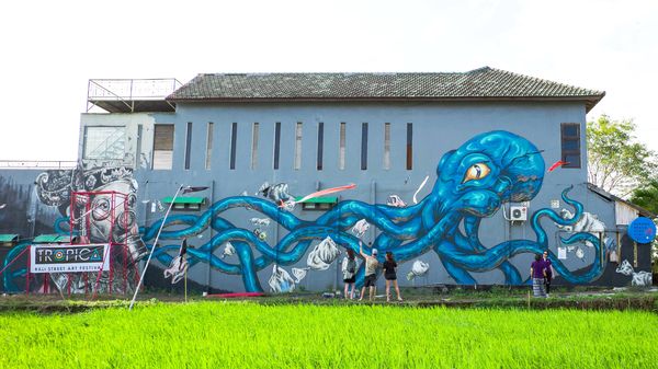 Mural-mural Hasil Para Seniman di Bali Street Art Festival 2016