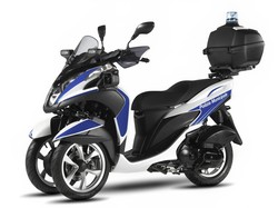 Skuter Roda Tiga Yamaha Tricity 125 Versi Motor Polisi