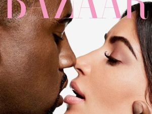 Intimasi Kim Kardashian dan Kanye West di Pemotretan Harpers Bazaar