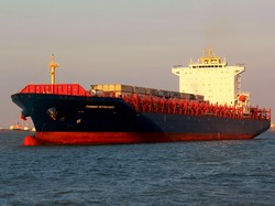 Kapal Raksasa Sandar di Pelabuhan Tanjung Perak