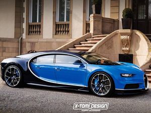 Begini Jadinya Jika Bugatti Chiron Jadi Sedan Empat Pintu