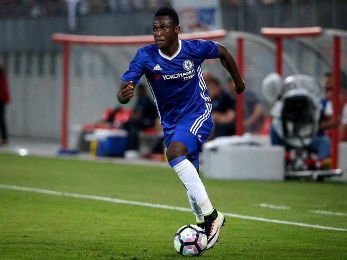 VELDEN, AUSTRIA - JULY 20: Baba Rahman of Chelsea in action during the friendly match between WAC RZ Pellets and Chelsea F.C. at Worthersee Stadion on July 20, 2016 in Velden, Austria. (Photo by Srdjan Stevanovic/Getty Images)