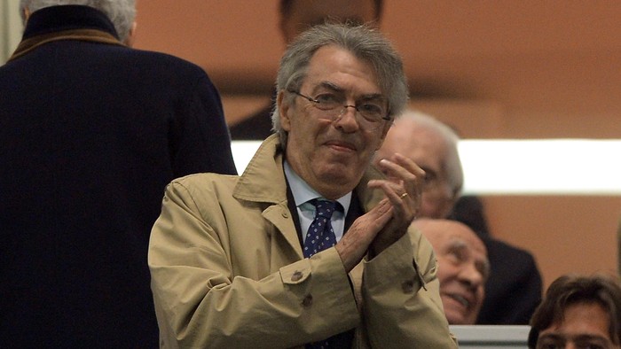 MILAN, ITALY - NOVEMBER 09:  President of FC Inter Milan Massimo Moratti attends the Serie A match between FC Internazionale Milano and AS Livorno Calcio at San Siro Stadium on November 9, 2013 in Milan, Italy.  (Photo by Claudio Villa/Getty Images)