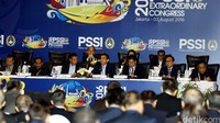 KLB PSSI digelar di hotel Mercure, Ancol, Jakarta Utara, Rabu (3/8) pagi WIB.