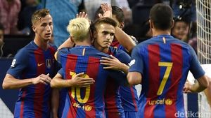 Barcelona Tundukkan Leicester 4-2